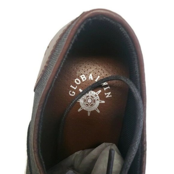 GLOBALWIN Oxford Dress Shoes Mens Size 8.5 Business Casual Fashion Blue Brown - Picture 3 of 10